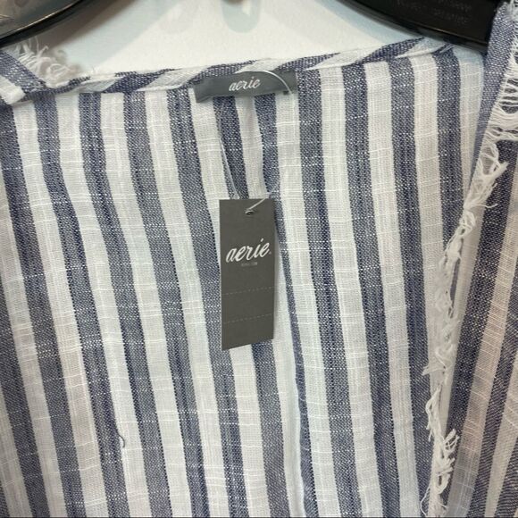 Aerie Bathing Suit Coverup Color between Blue and Gray - Picture 4 of 7